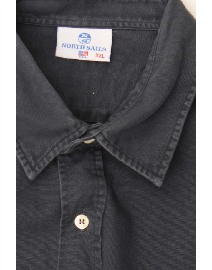 Camicia grafica da uomo North Sails 2XL Nera
