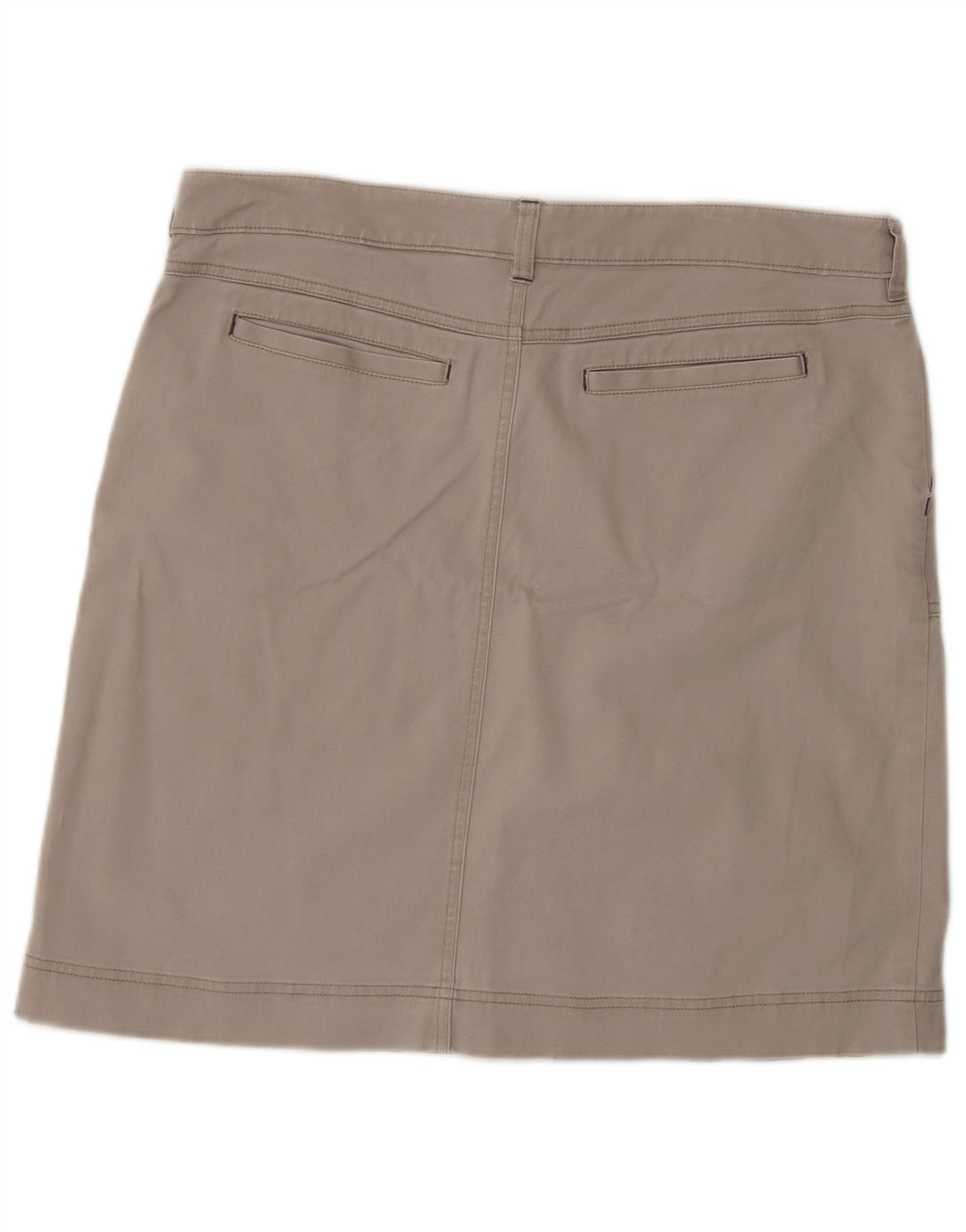 Gonna dritta da donna White Stuff UK 14 grande W32 cotone grigio