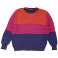 Maglione maglione girocollo da donna GENOA UK 18 XL multicolore colorblock