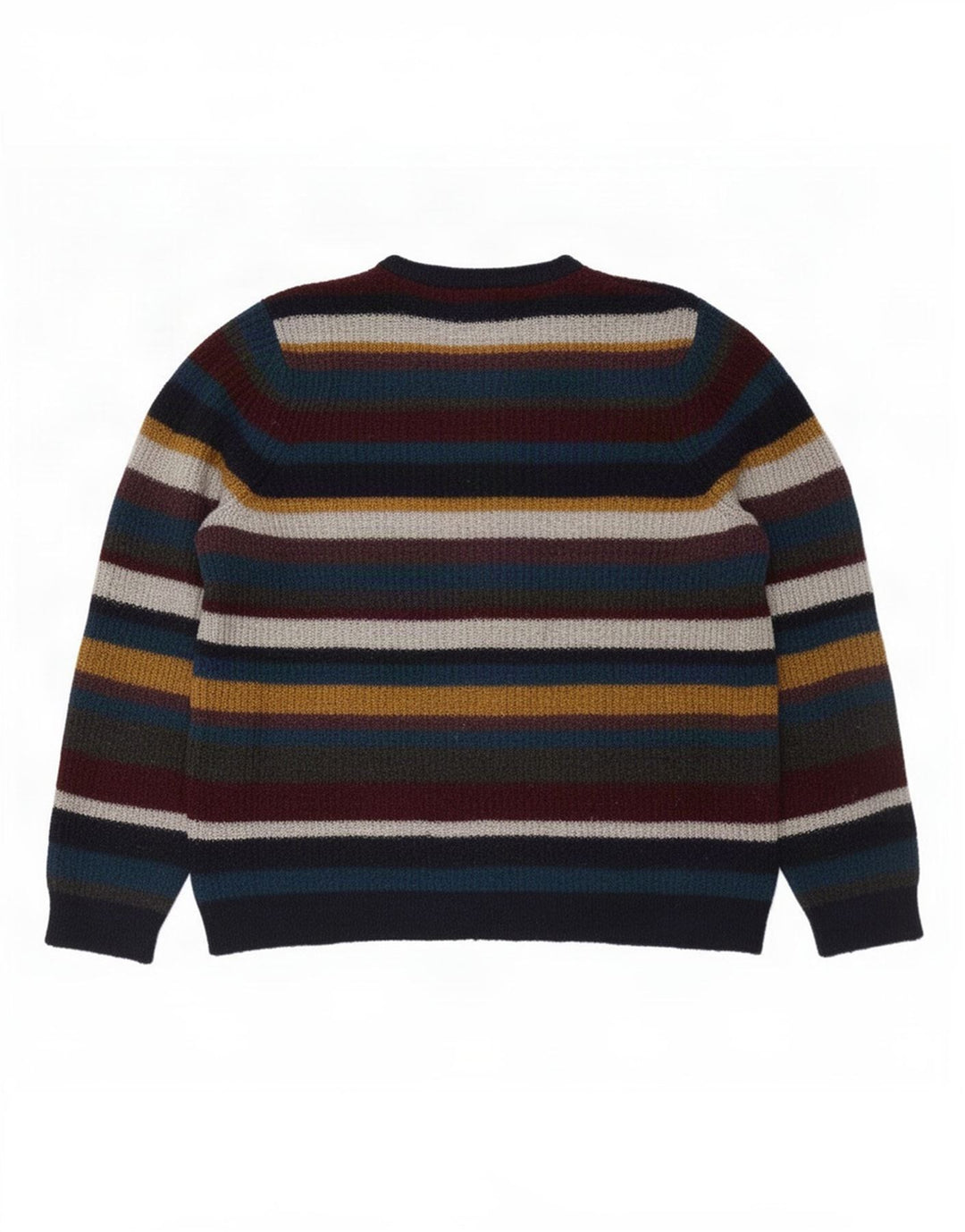 Maglione maglione girocollo da uomo Marks & Spencer a righe medie multicolore