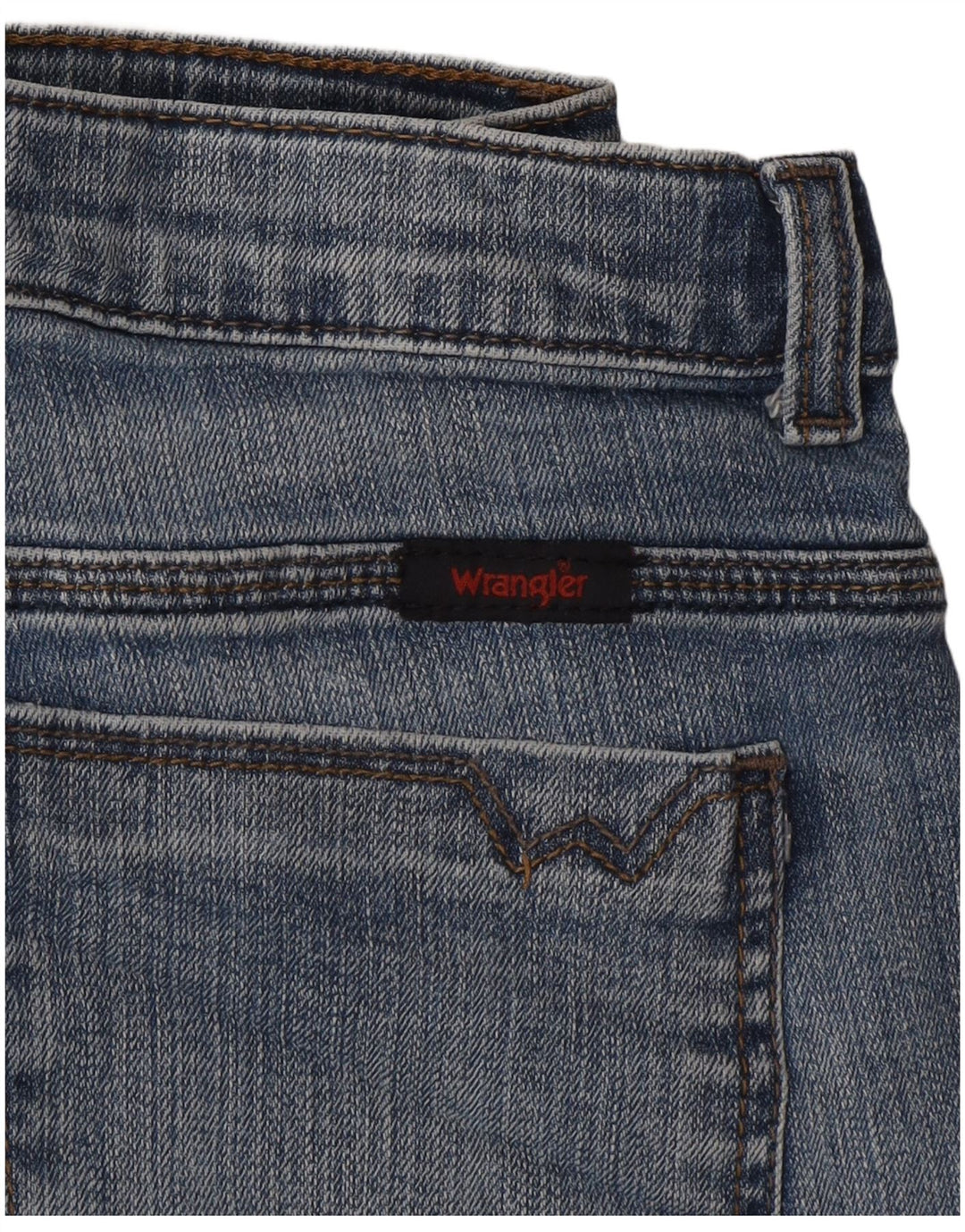 Pantaloncini di jeans da donna Wrangler W30 blu medio