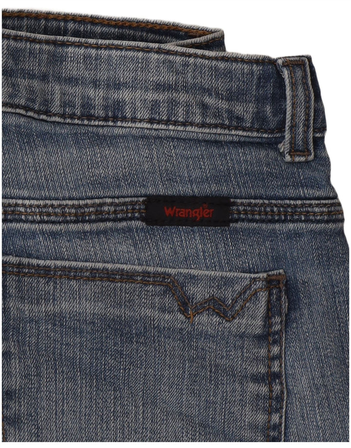 Pantaloncini di jeans da donna Wrangler W30 blu medio