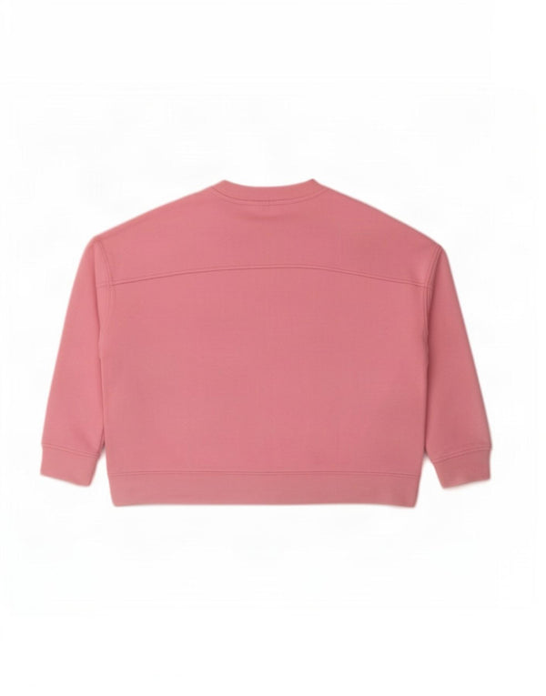 Felpa oversize con grafica da donna Tommy Hilfiger Maglione UK 14 Rosa medio