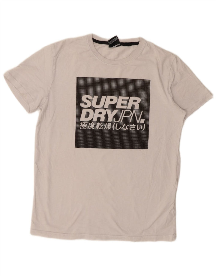 T-shirt grafica da uomo Superdry Top in cotone bianco medio