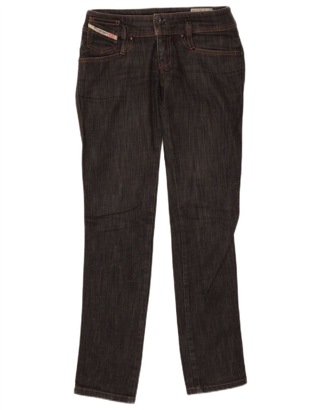 Jeans dritti Matic da donna Diesel W26 L31 cotone nero