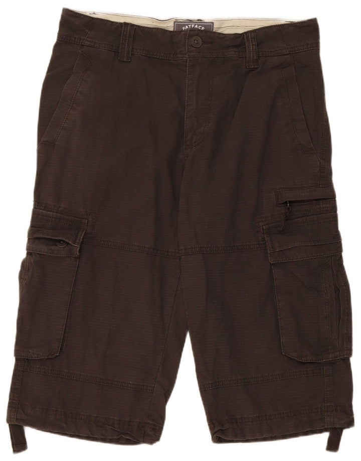 Pantaloncini bermuda cargo da uomo Fat Face W32 in cotone grigio medio