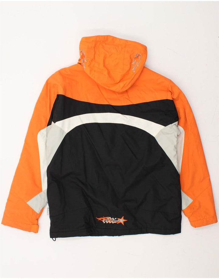 ETIREL Boys Graphic Windbreaker Jacket 13-14 Years Orange Colourblock Vintage Etirel and Second-Hand Etirel from Messina Hembry 