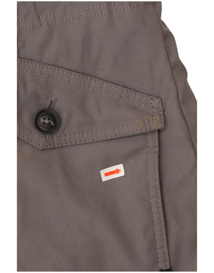 Giacca Hollister Sherpa Parka da donna con cappuccio UK 14 Poliestere grigio medio