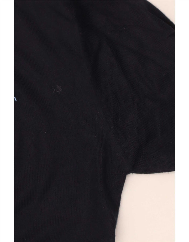 Maglione da uomo con scollo a V Pierre Cardin medio acrilico blu navy