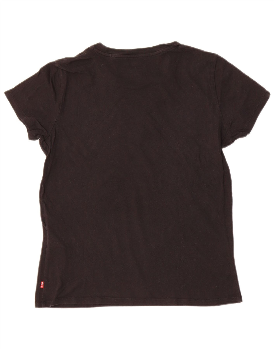 LEVI'S Womens Graphic T-Shirt Top UK 10 Small Black Cotton