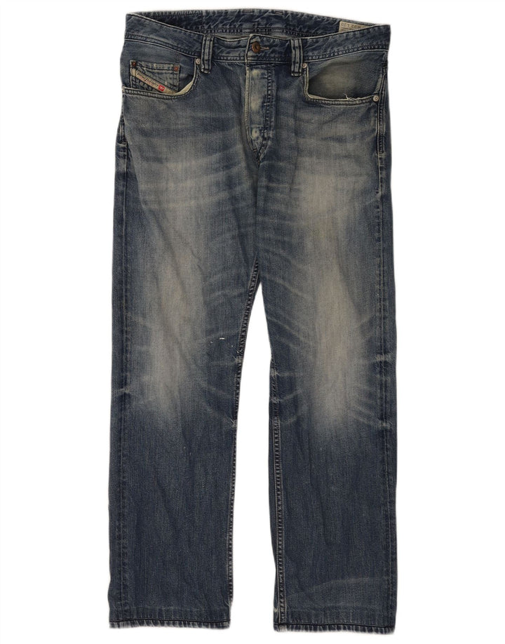 Jeans dritti da uomo Diesel Larkee W32 L30 cotone blu
