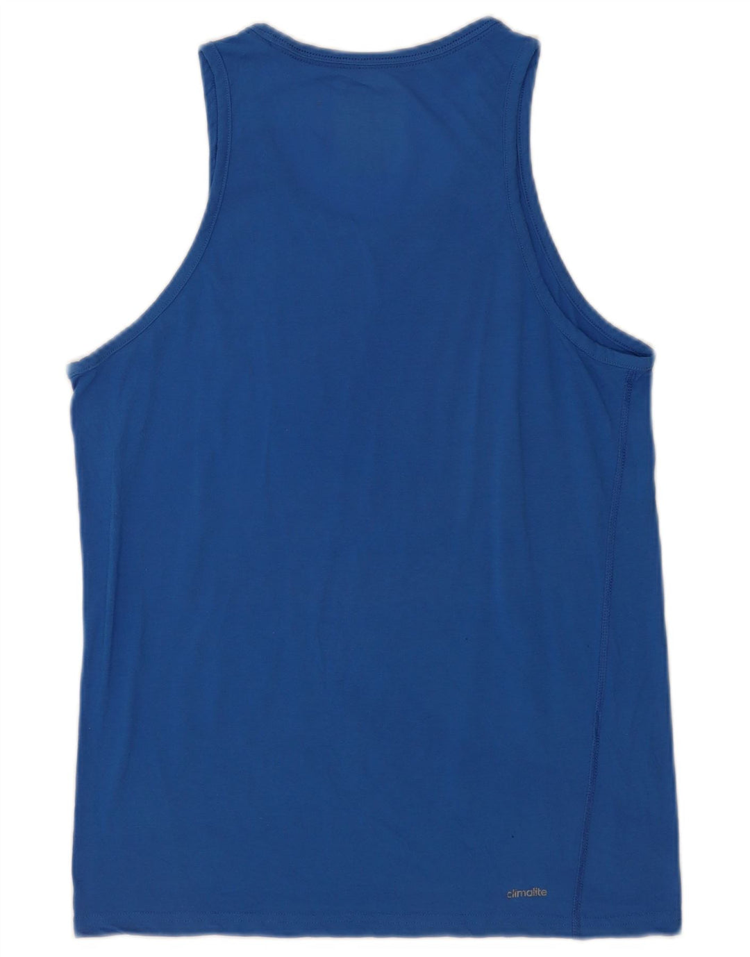 Canotta Adidas da uomo in poliestere blu medio