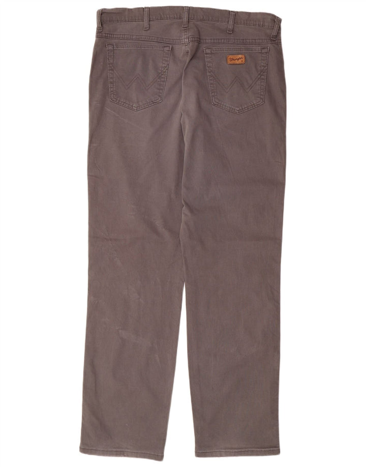 Pantaloni casual dritti da uomo WRANGLER W38 L34 cotone grigio