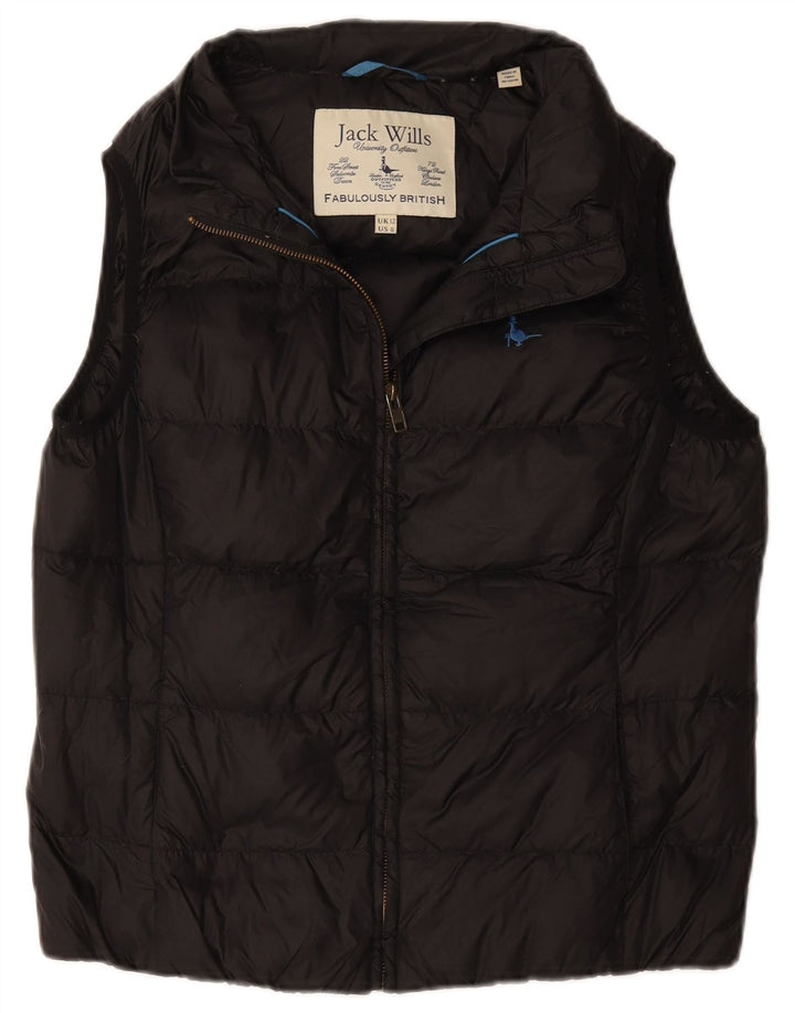 Gilet imbottito da donna Jack Wills UK 12 medio nero