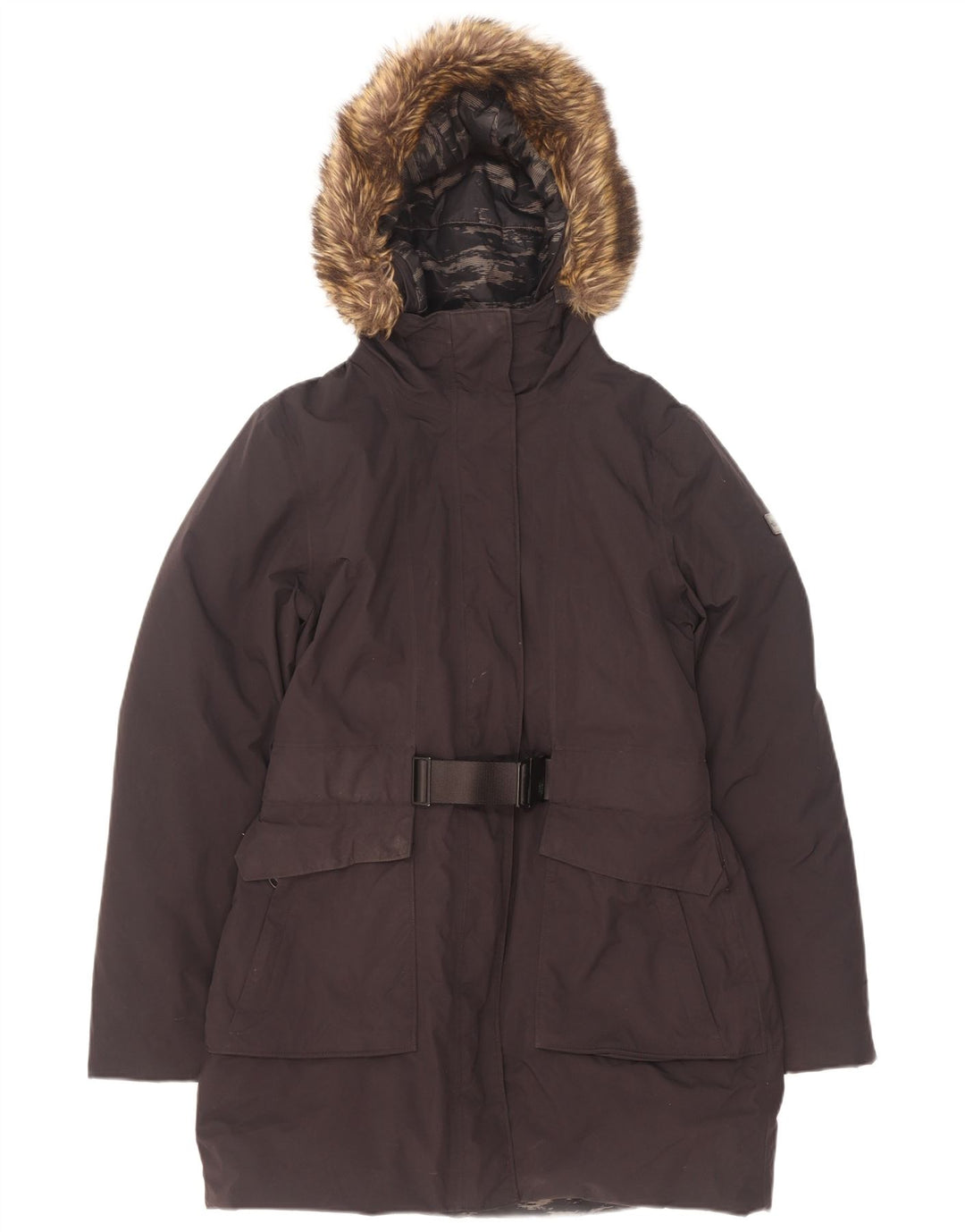 Cappotto imbottito con cappuccio da donna The North Face UK 14 nylon nero medio