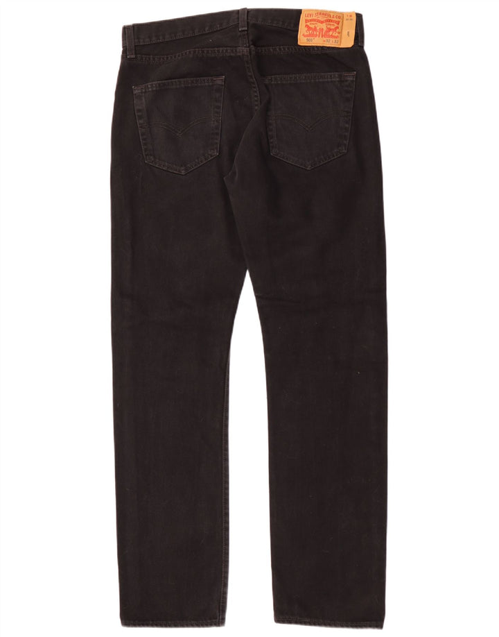 Levi's Uomo 501 Jeans dritti W32 L32 Cotone Nero