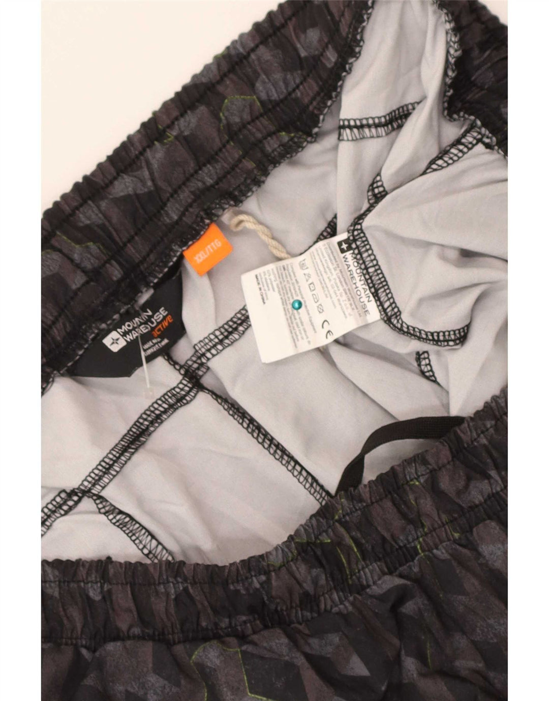 Pantaloncini sportivi da uomo Mountain Warehouse 2XL Poliestere nero geometrico