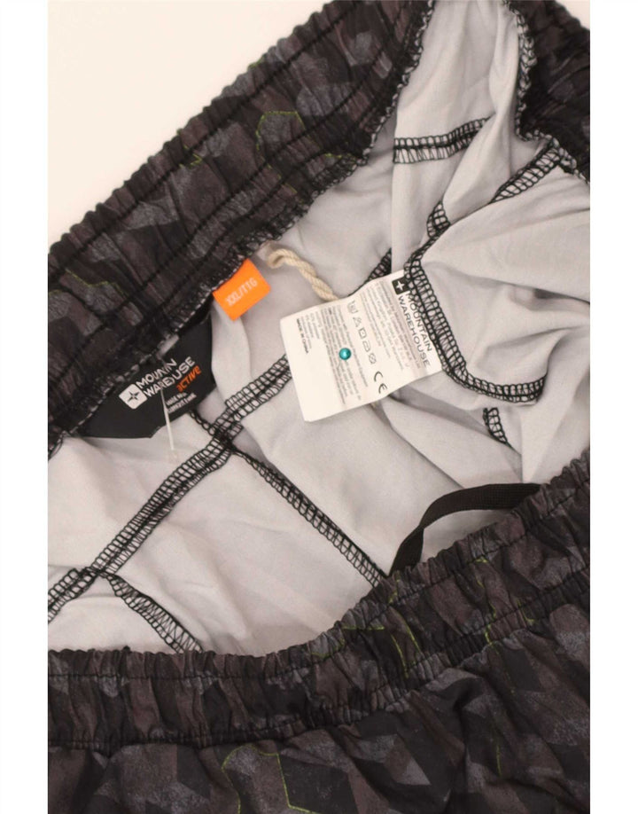 Pantaloncini sportivi da uomo Mountain Warehouse 2XL Poliestere nero geometrico