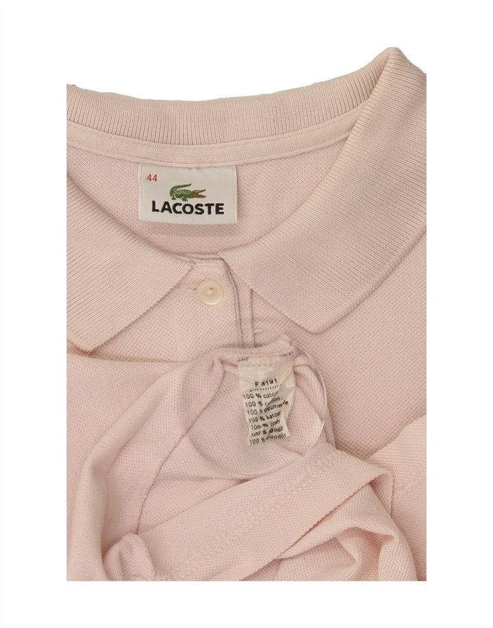 LACOSTE Womens Polo Shirt Size 44 Large Pink Cotton Vintage Lacoste and Second-Hand Lacoste from Messina Hembry 