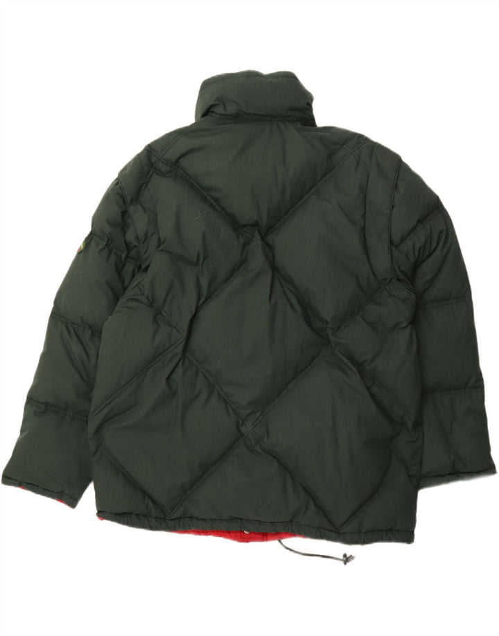DIADORA Giacca imbottita reversibile da donna vestibilità ampia UK 16 Large Rossa