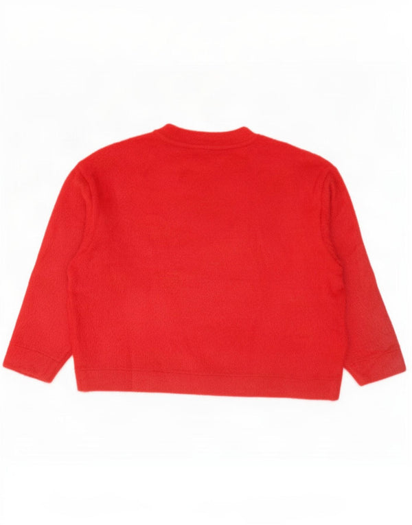 Maglione maglione girocollo oversize da donna Marks & Spencer UK 16 grande rosso
