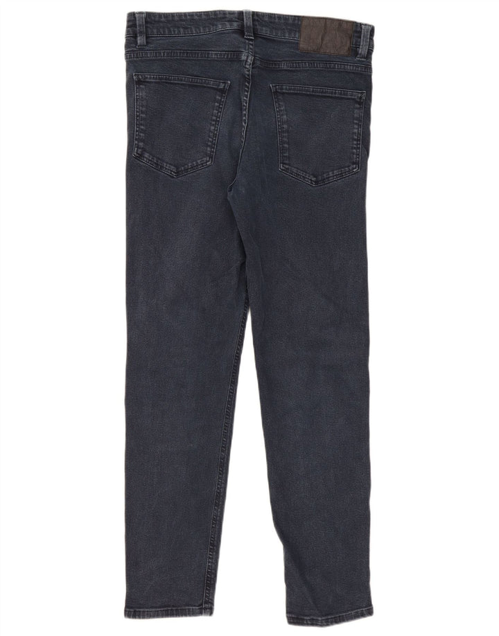 Jeans slim da uomo Zara EU 42 Large W32 L29 Blu navy