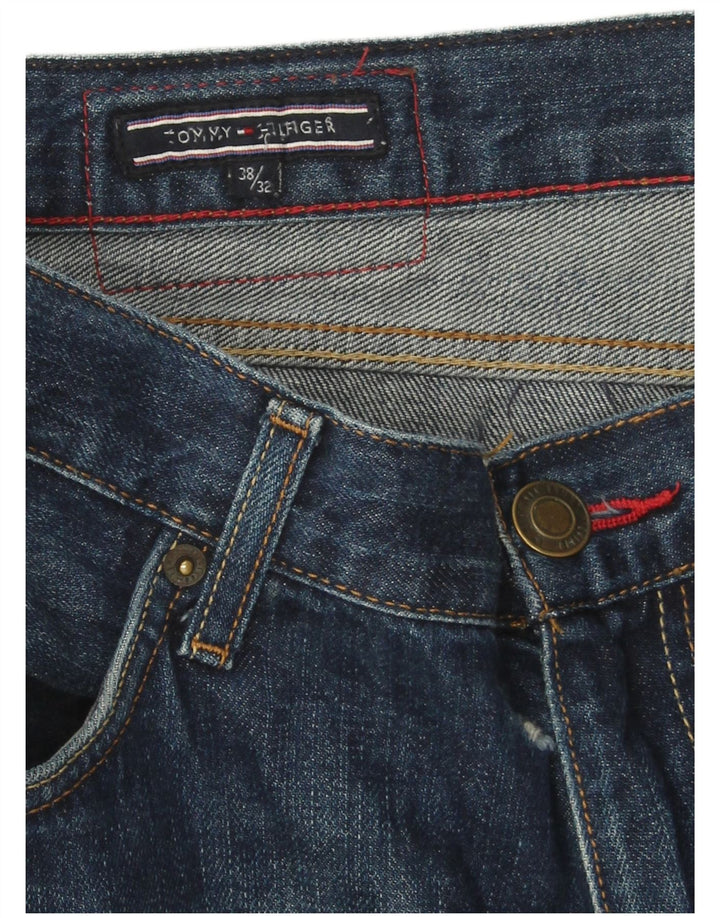 Jeans corti da uomo Tommy Hilfiger W38 L25 cotone blu
