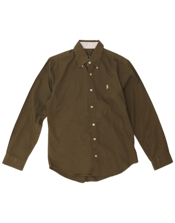 Camicia da uomo Ralph Lauren piccola color kaki