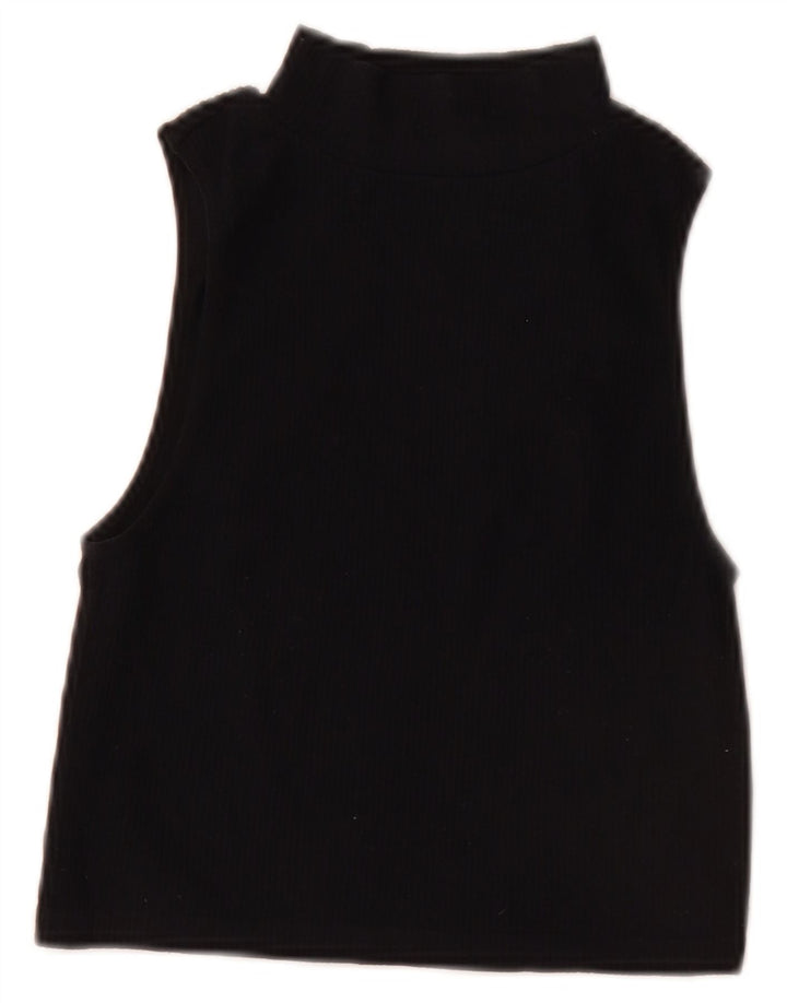 Canotta corta da donna Zara UK 12 media nera