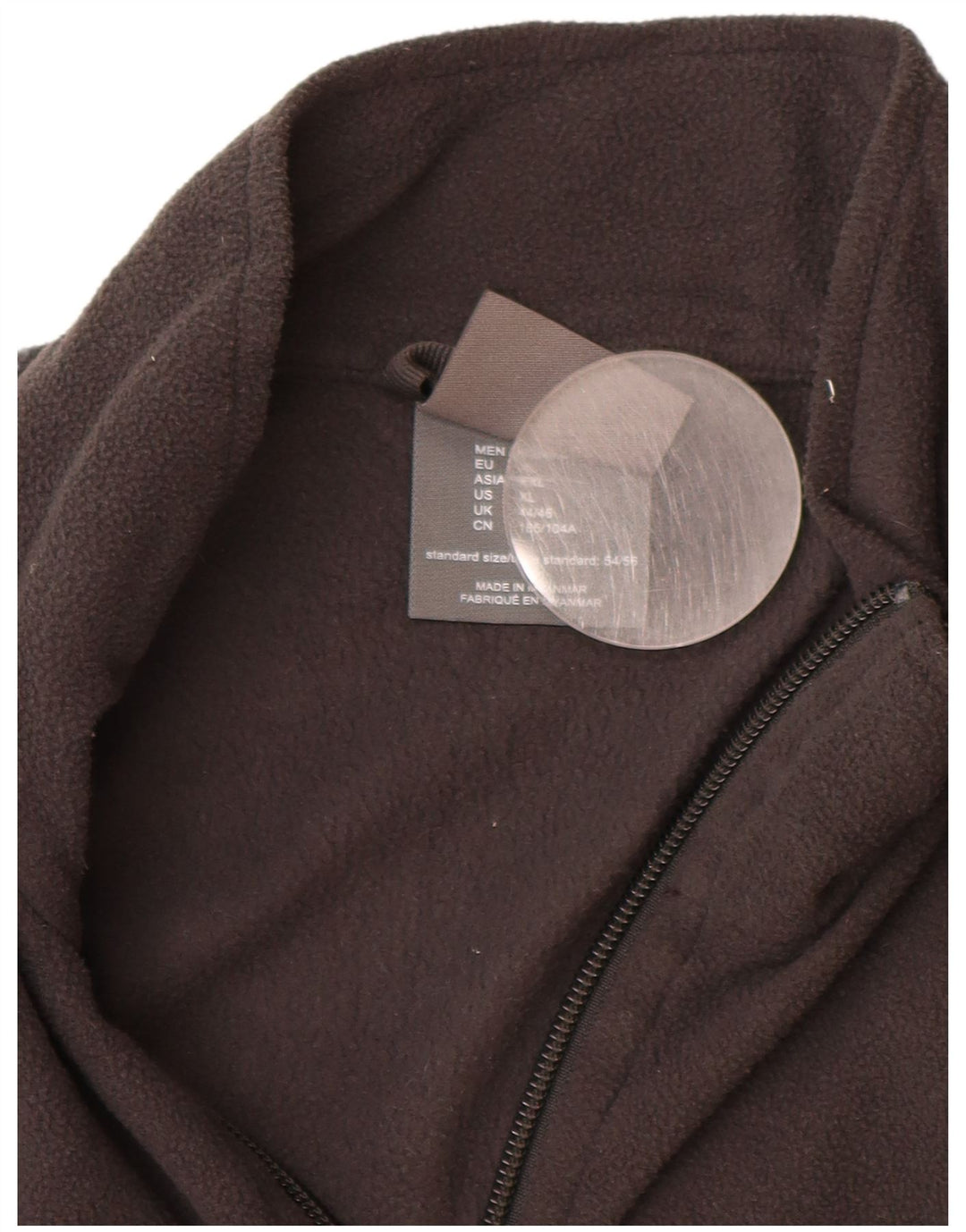 JACK WOLFSKIN Giacca in pile da uomo UK 44/46 XL Poliestere grigio