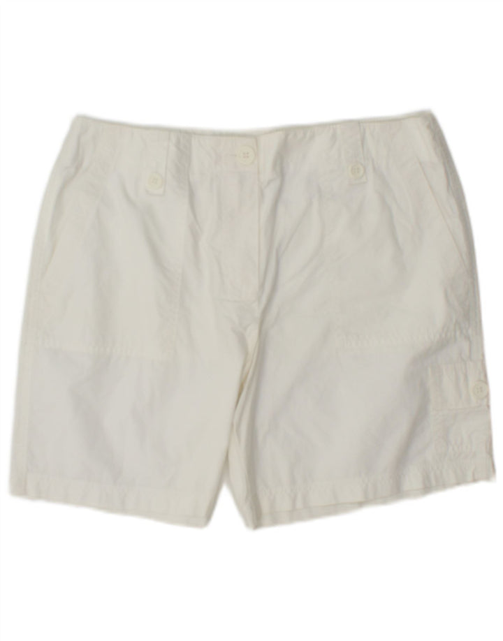 Pantaloncini cargo da donna Marks & Spencer UK 12 medi W32 cotone bianco
