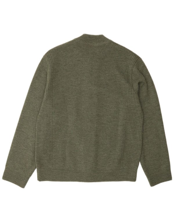 Maglione cardigan da uomo vestibilità regolare Breidhof EU 52 grande verde