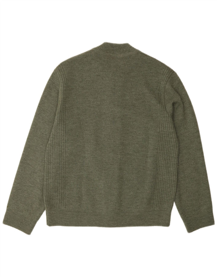Maglione cardigan da uomo vestibilità regolare Breidhof EU 52 grande verde