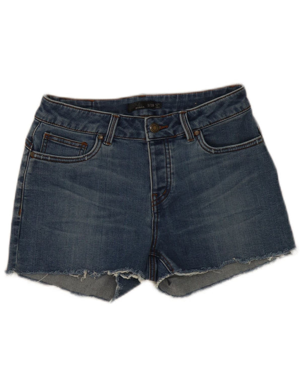 PRANA Womens Denim Shorts W26 Small Blue Cotton