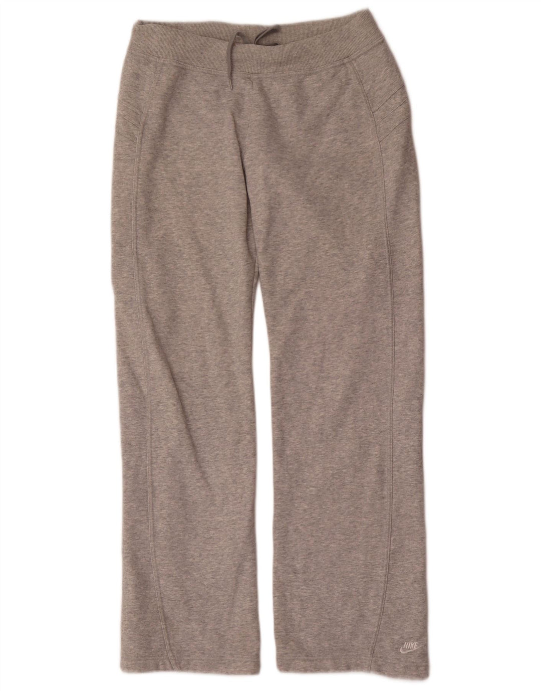 Pantaloni della tuta da donna Nike US 8/10 cotone screziato grigio medio
