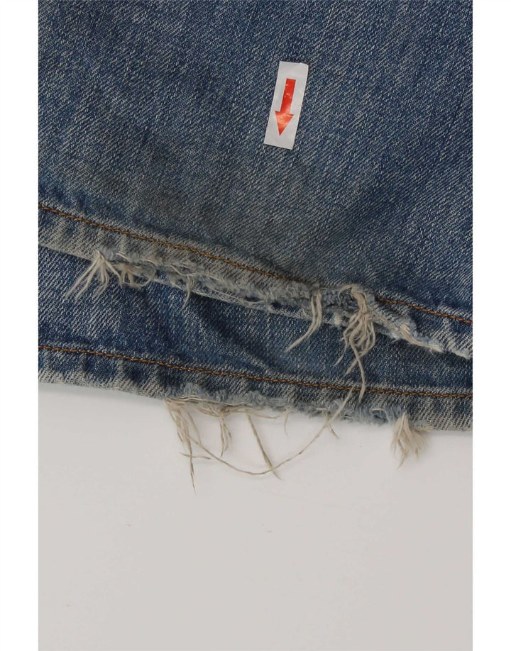 Jeans dritti effetto consumato Levan da uomo Diesel W32 L32 cotone blu