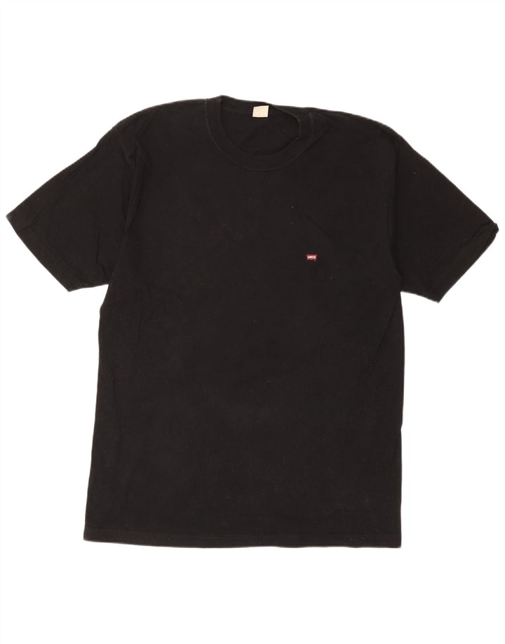 T-shirt da uomo LEVI'S Top grande in cotone nero