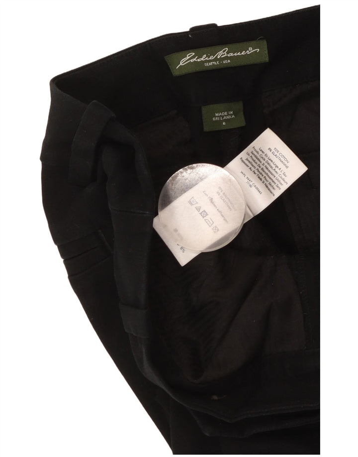 Pantaloni casual dritti da donna Eddie Bauer US 6 medi W34 L30 neri