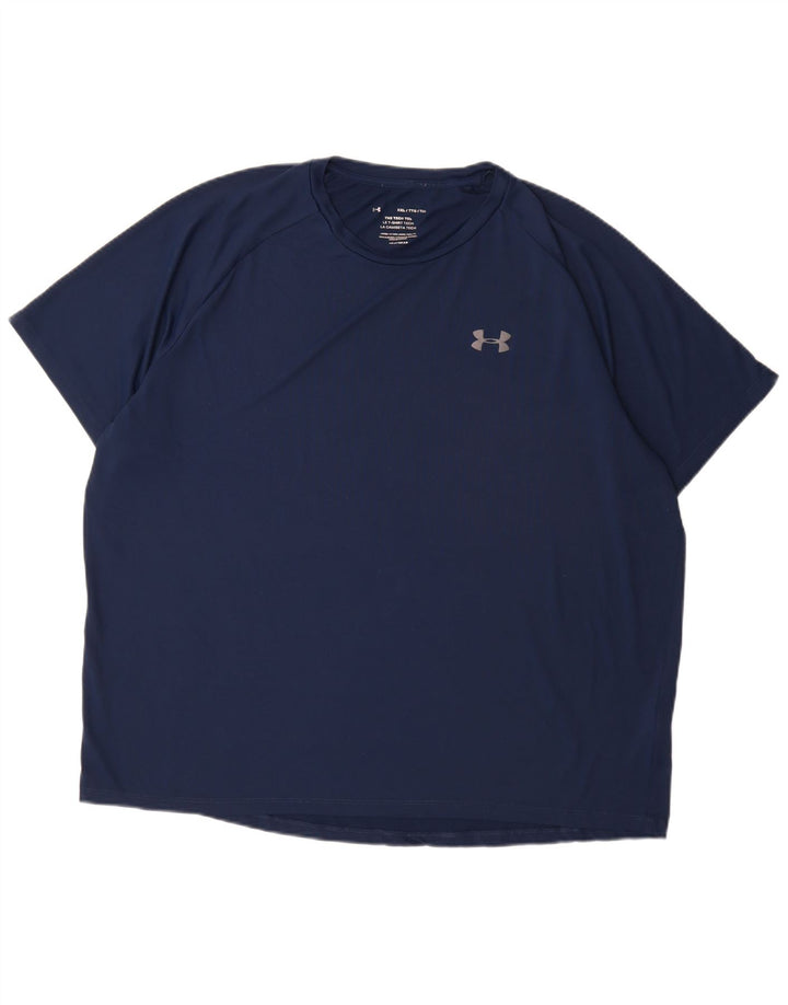Maglietta da uomo Under Armour Top 2XL poliestere blu navy