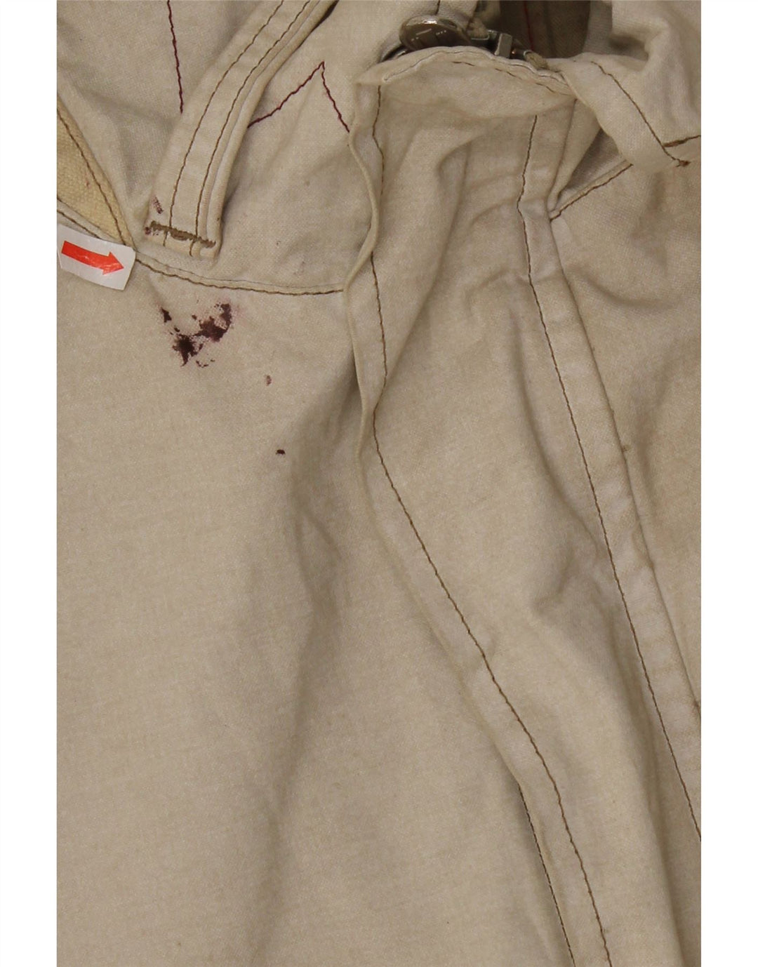 MURPHY & NYE Mens Bomber Jacket UK 40 Large Beige Cotton