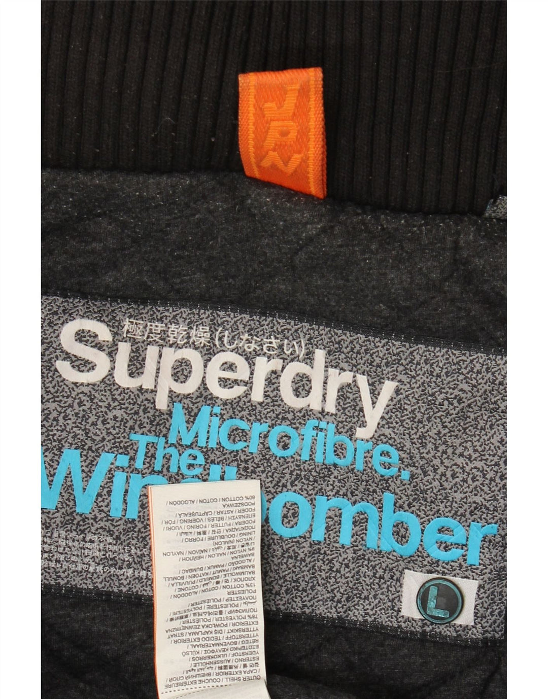 Giubbotto bomber con cappuccio da donna Superdry The Windbomber UK 16 Large Nero