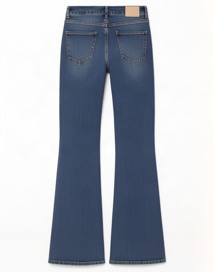 Jeans svasati da donna Zara EU 38 piccoli W28 L36 blu