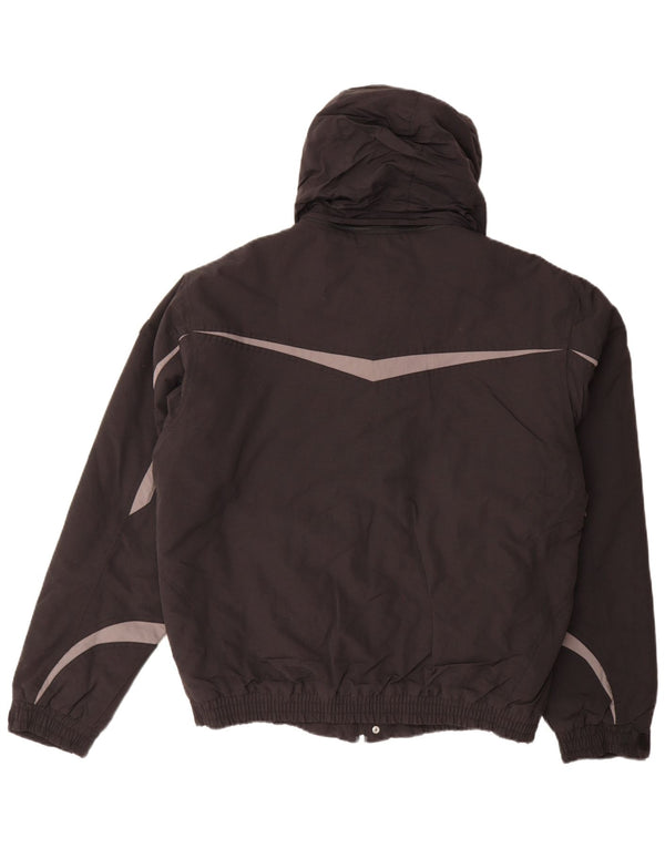 Giacca a vento con cappuccio da uomo Brugi UK 42 XL Poliestere color block nero
