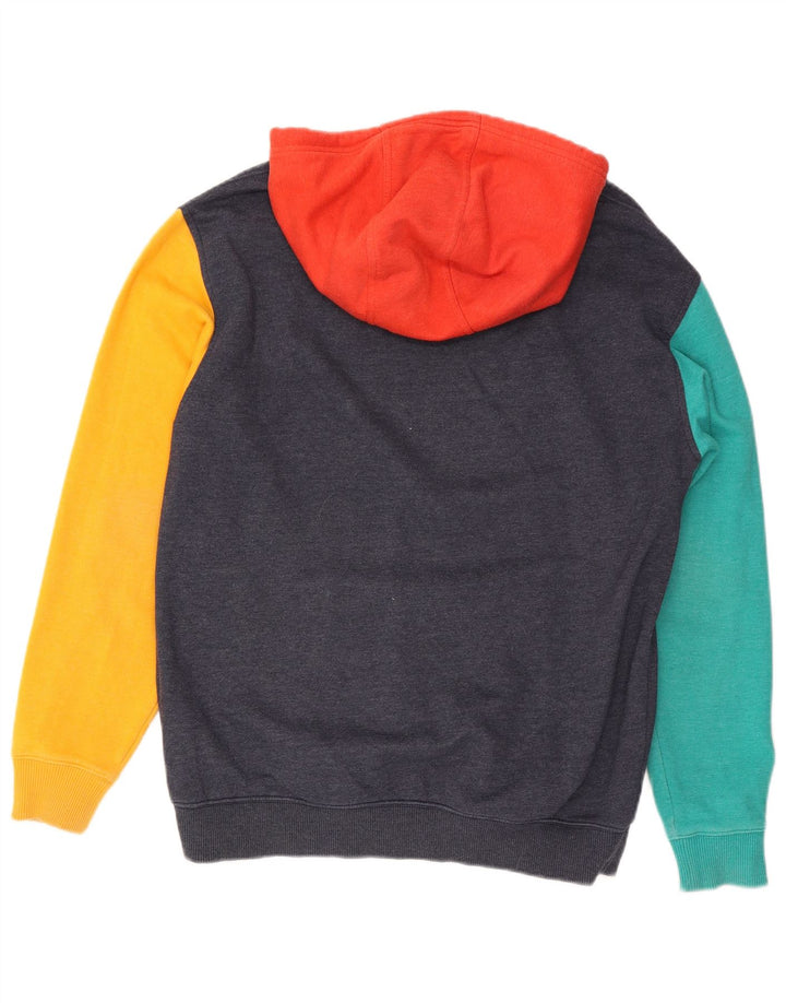Maglione con cappuccio da uomo Tommy Hilfiger, cotone color block medio blu navy