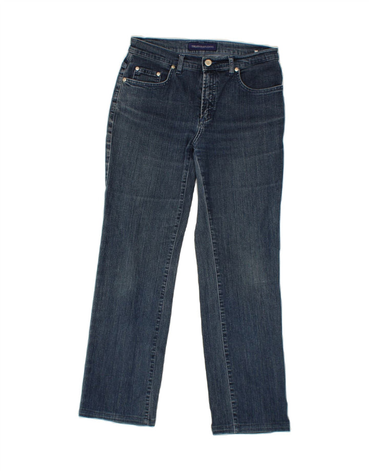 TRUSSARDI Womens Straight Jeans W27 L28 Blue Vintage Trussardi and Second-Hand Trussardi from Messina Hembry 