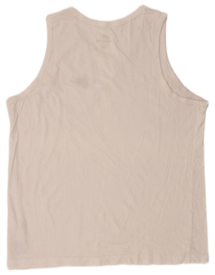 Canotta Nike da uomo grande in cotone bianco