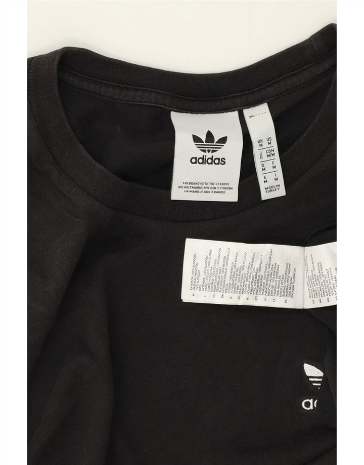 T-shirt ADIDAS da uomo Top in cotone nero medio