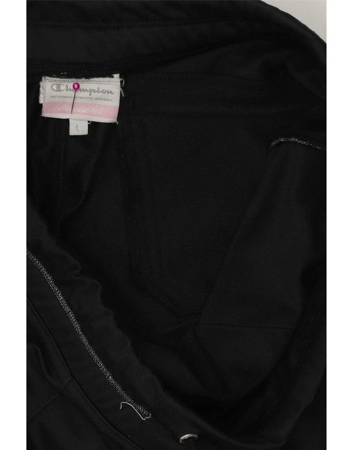 Pantaloni da tuta da donna Champion UK 14 Large Nero Poliestere