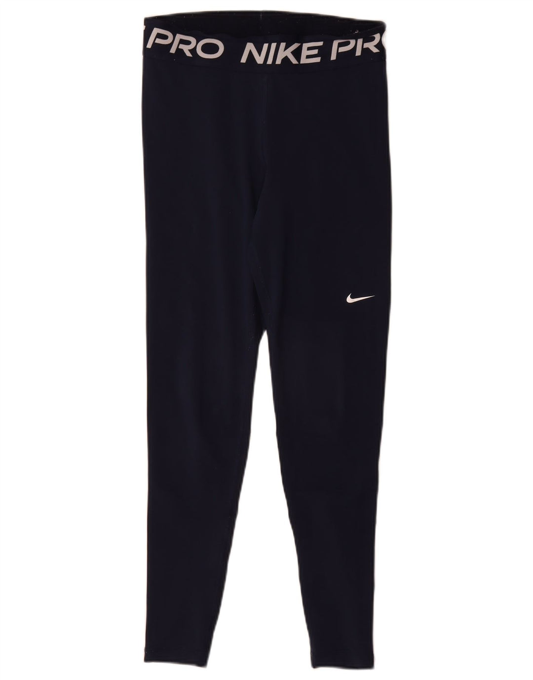 Leggings grafici Nike Dri Fit da donna UK 12 medio poliestere blu navy