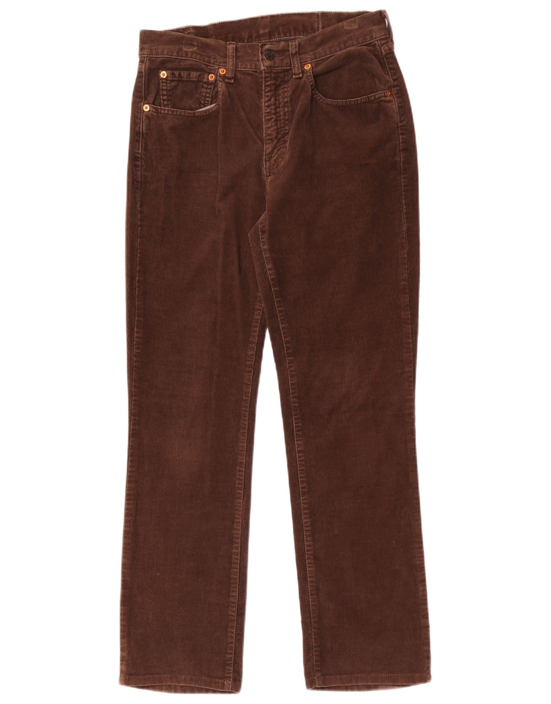 Pantaloni slim in velluto a coste da uomo Levi's W28 L29 Marrone
